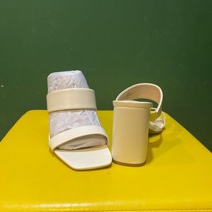 Nine West Multi strap square toe heeled casual/dress sandals